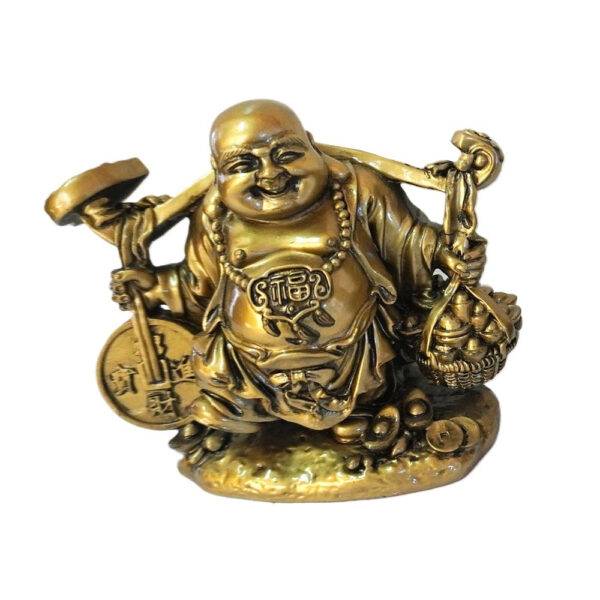 Estátua Buda da Fortuna Decorativo