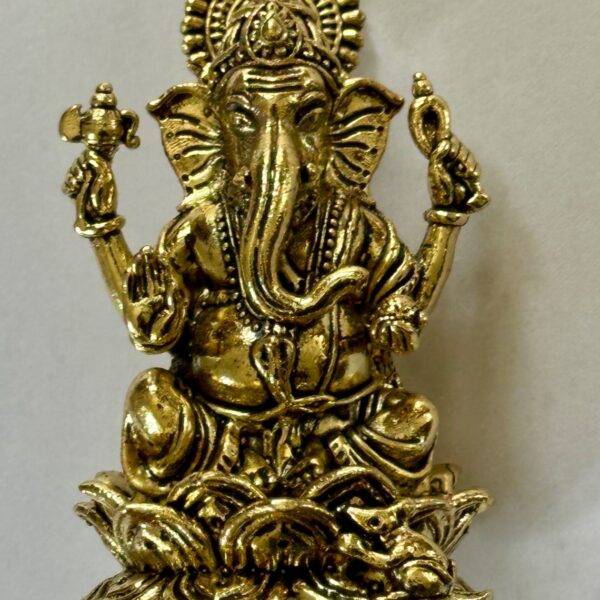 Escultura de Ganesha em Metal