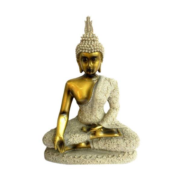Estátua Buda Sabedoria Zen Decorativa