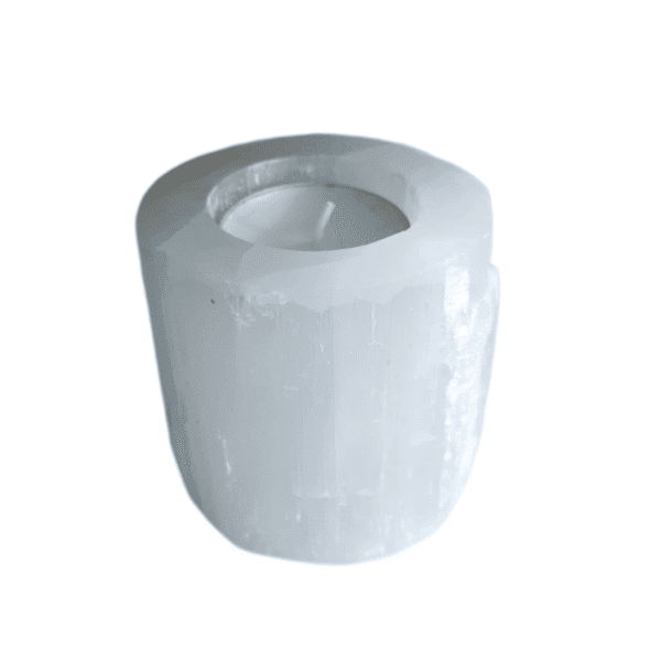 Porta Vela de Selenita Cilíndrico