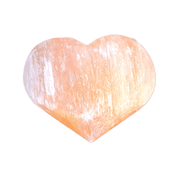Coração de Selenite Laranja