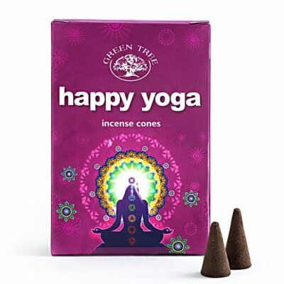 Cones Incenso Green Tree Happy Yoga