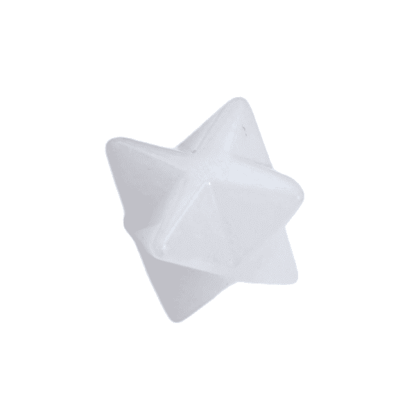 Merkaba Calcedônia Branca 2cm