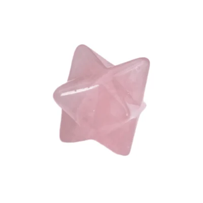 Merkaba de Quartzo Rosa