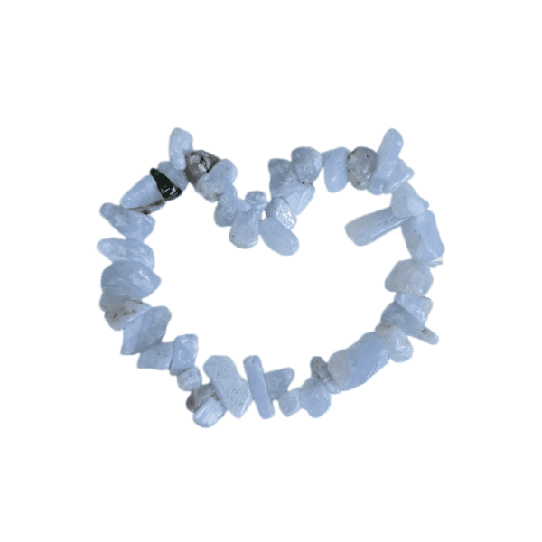 Pulseira de Calcedônia Azul Chips