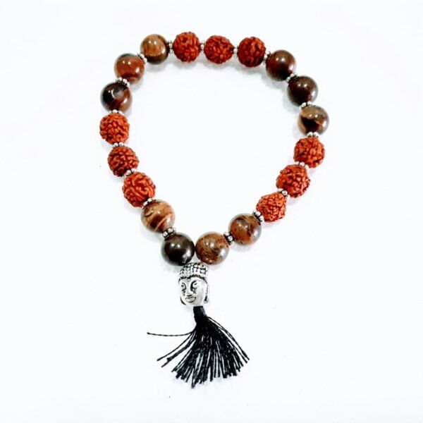 Pulseira Olho de Tigre com Buda