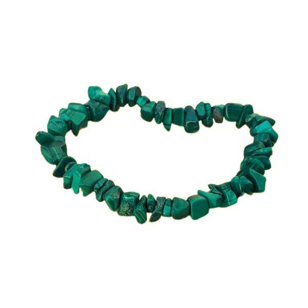 Pulseira de Malaquite Chips