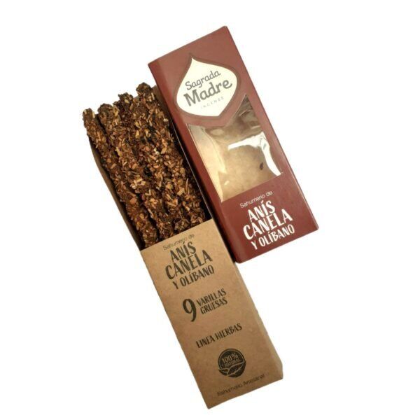 Incenso Natural Sagrada Madre Anis Canela e Olibano