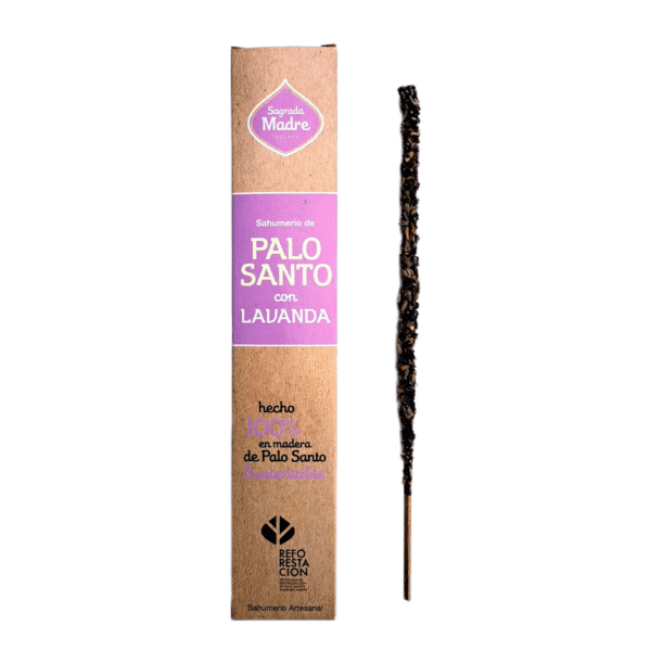 Incenso Natural Sagrada Madre Palo Santo e Lavanda