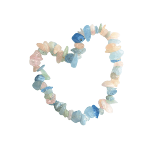 Pulseira de Berilos (Morganita) Chips