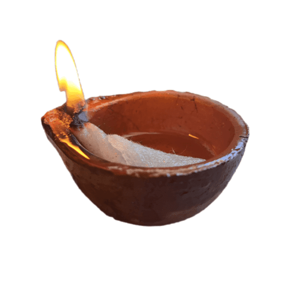 Diya – Lamparina Indiana em Barro Pequena