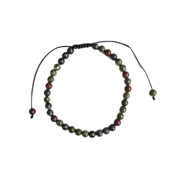 Pulseira de Heliotropo com Cordão Regulável 4mm