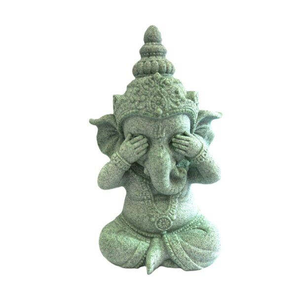 Estátua Ganesha No See em Pedra