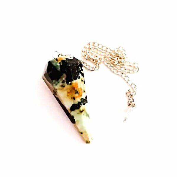 Pendulo Piramide Hexagono Esmeralda