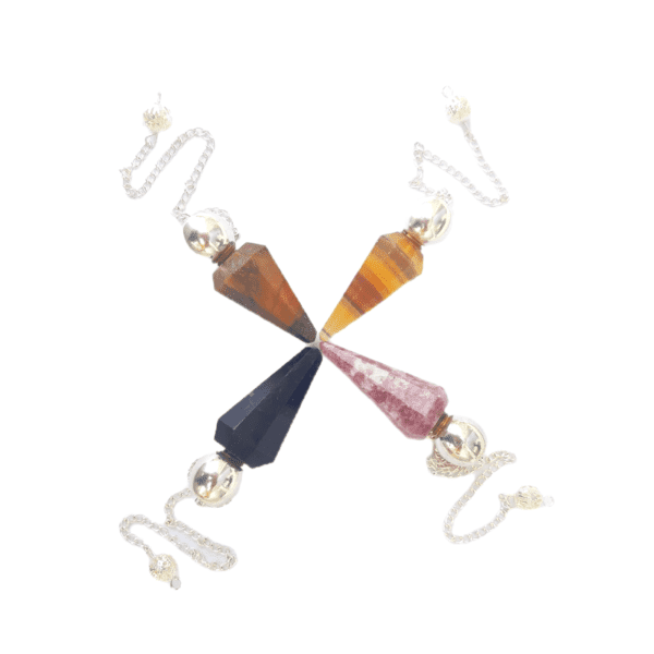 Pendulo Facetado Cristais (Testemunho)