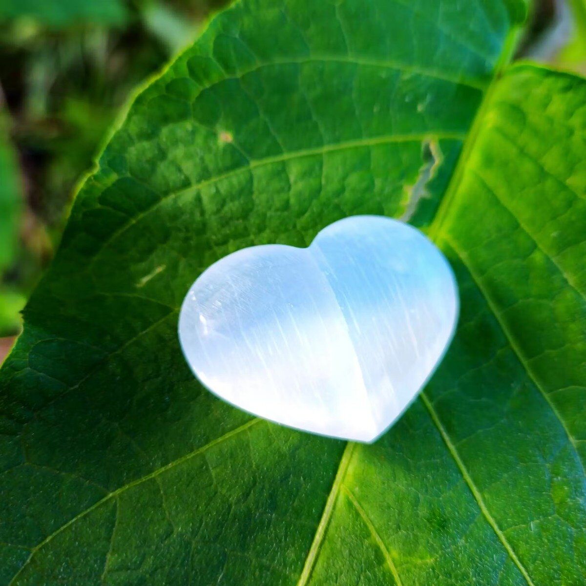 Coração de Selenite Branca