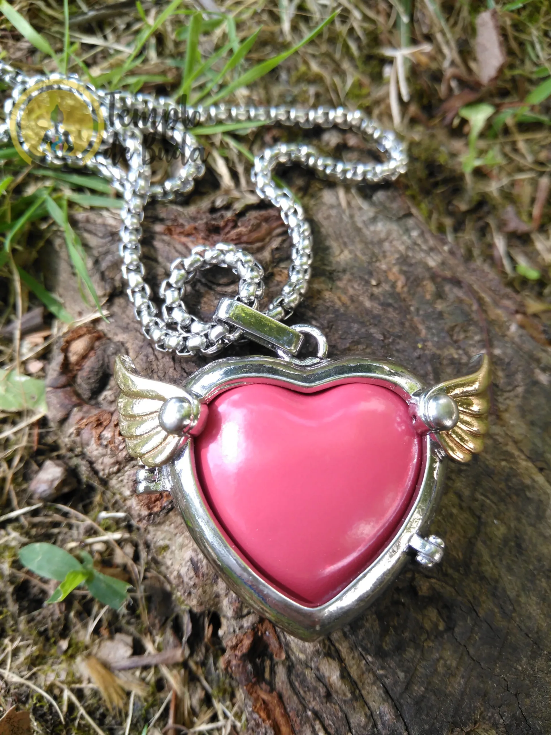 Chamador de Anjos Coração com Asas