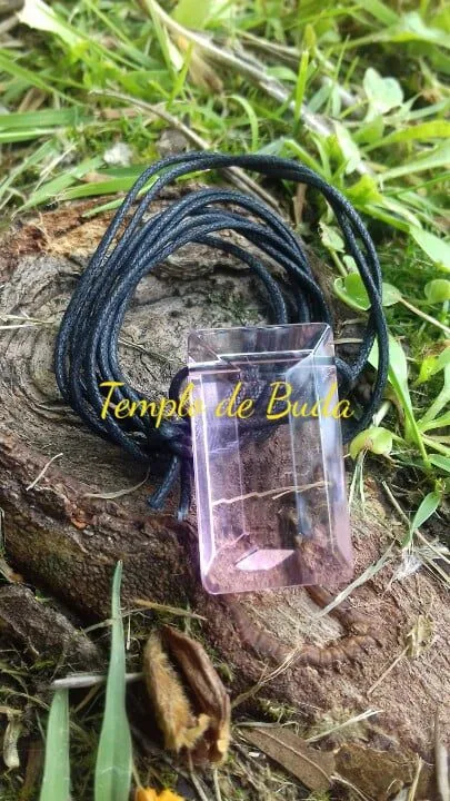 Andara Pendente Facetado Rosa