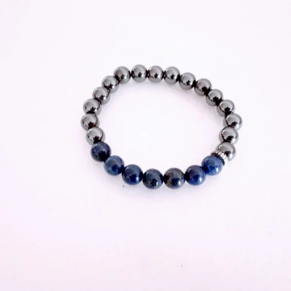 Pulseira Hematita Magnetica com Cristais