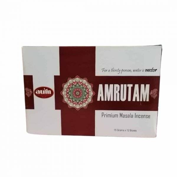 Incenso Indiano AUM Amrutam Caixa