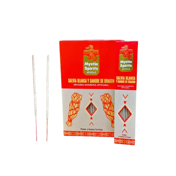 Incenso Mystic Spirits Salvia Branca e Sangue de Dragão Caixa