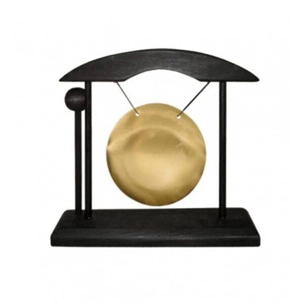 Table Gong small black & golden colour -- 16x5x16 cm