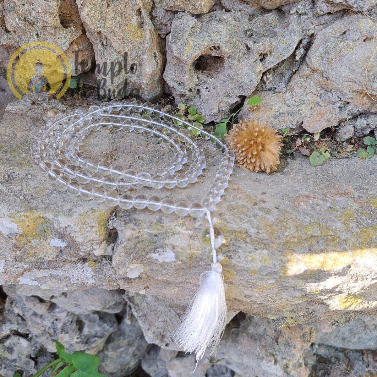 JapaMala de Quartzo Cristal Branco