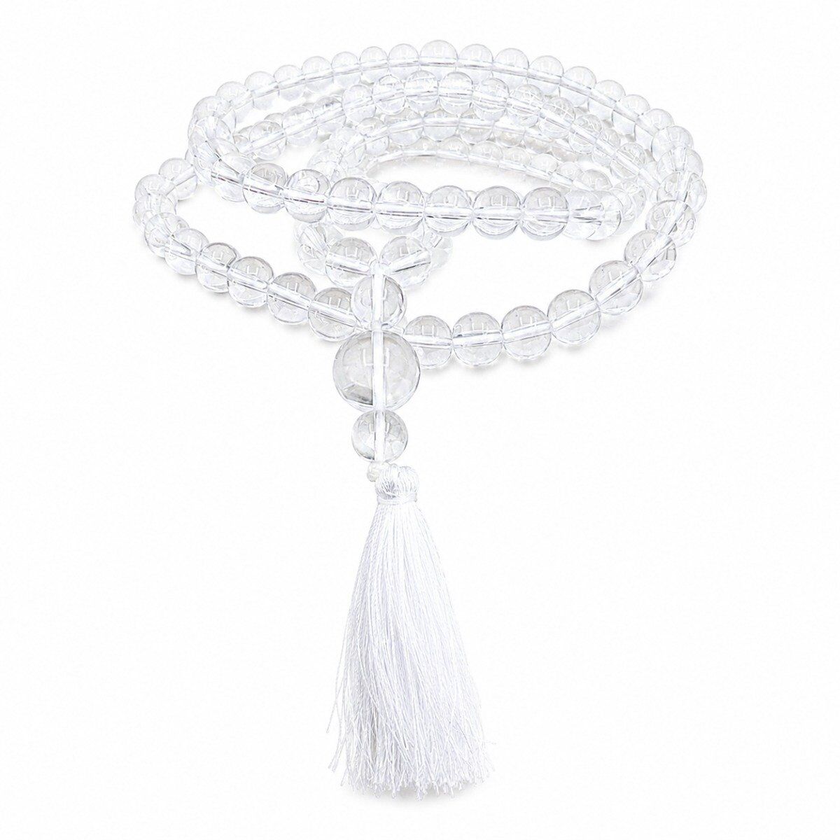 JapaMala de Quartzo Cristal Branco
