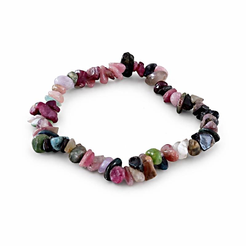 Pulseira de Turmalina Melancia Chips
