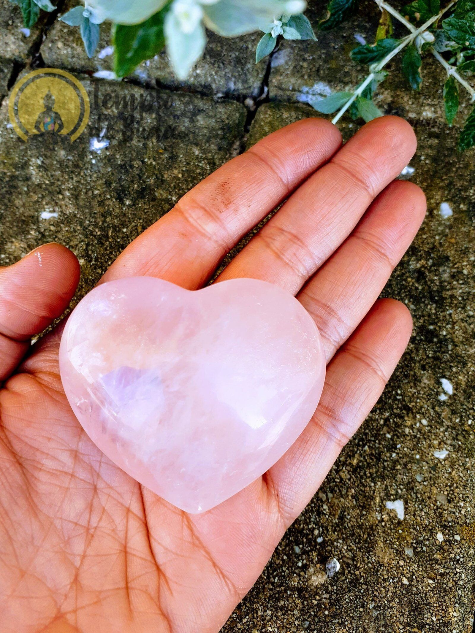 Coração Quartzo Rosa