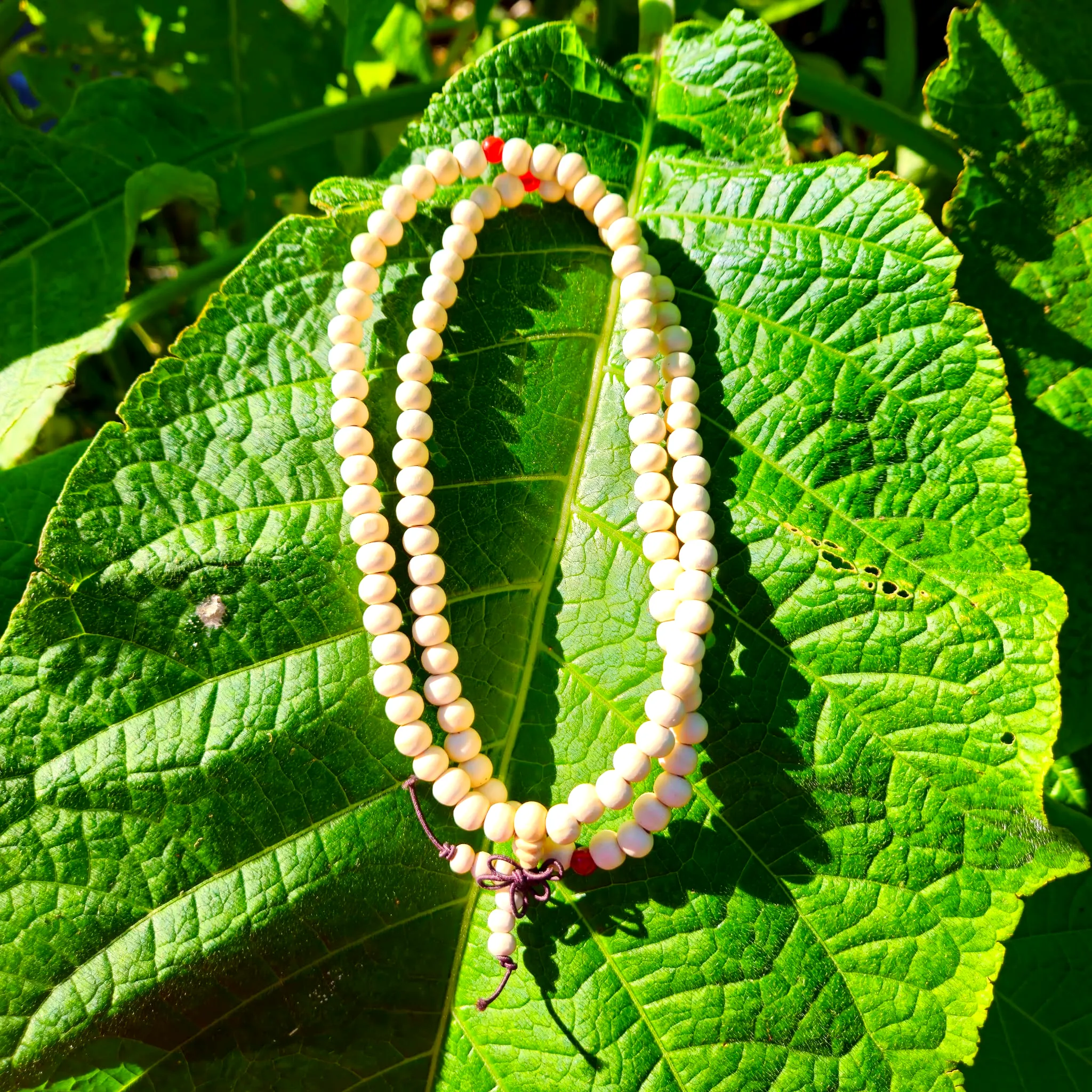 Japa Mala Sandalo Branco