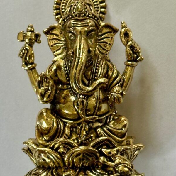 Escultura de Ganesha em Metal