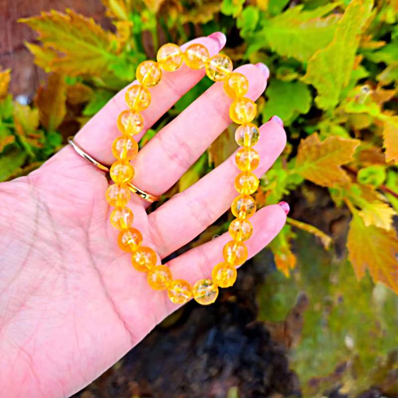 Pulseira de Citrino 8 mm