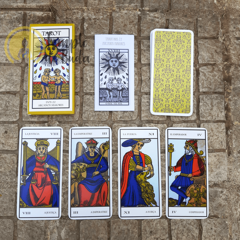 Tarot dos 22 Arcanos Maiores (Cartas Extra Largas)