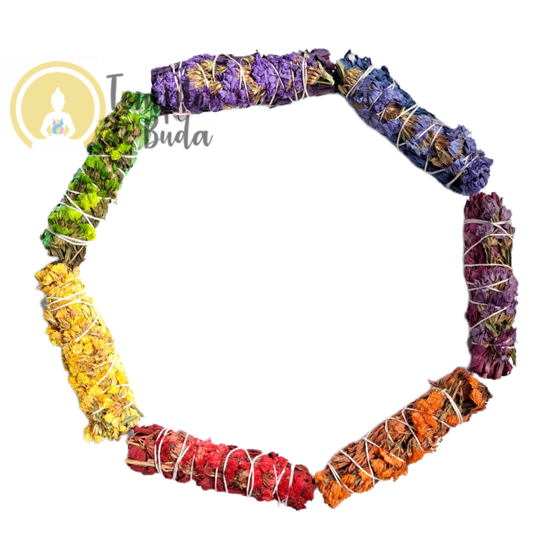 Kit Tochas de Sálvia Branca Sete Chakras