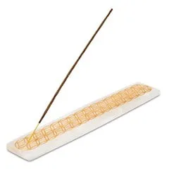 Porta Incenso Selenite Flor da Vida