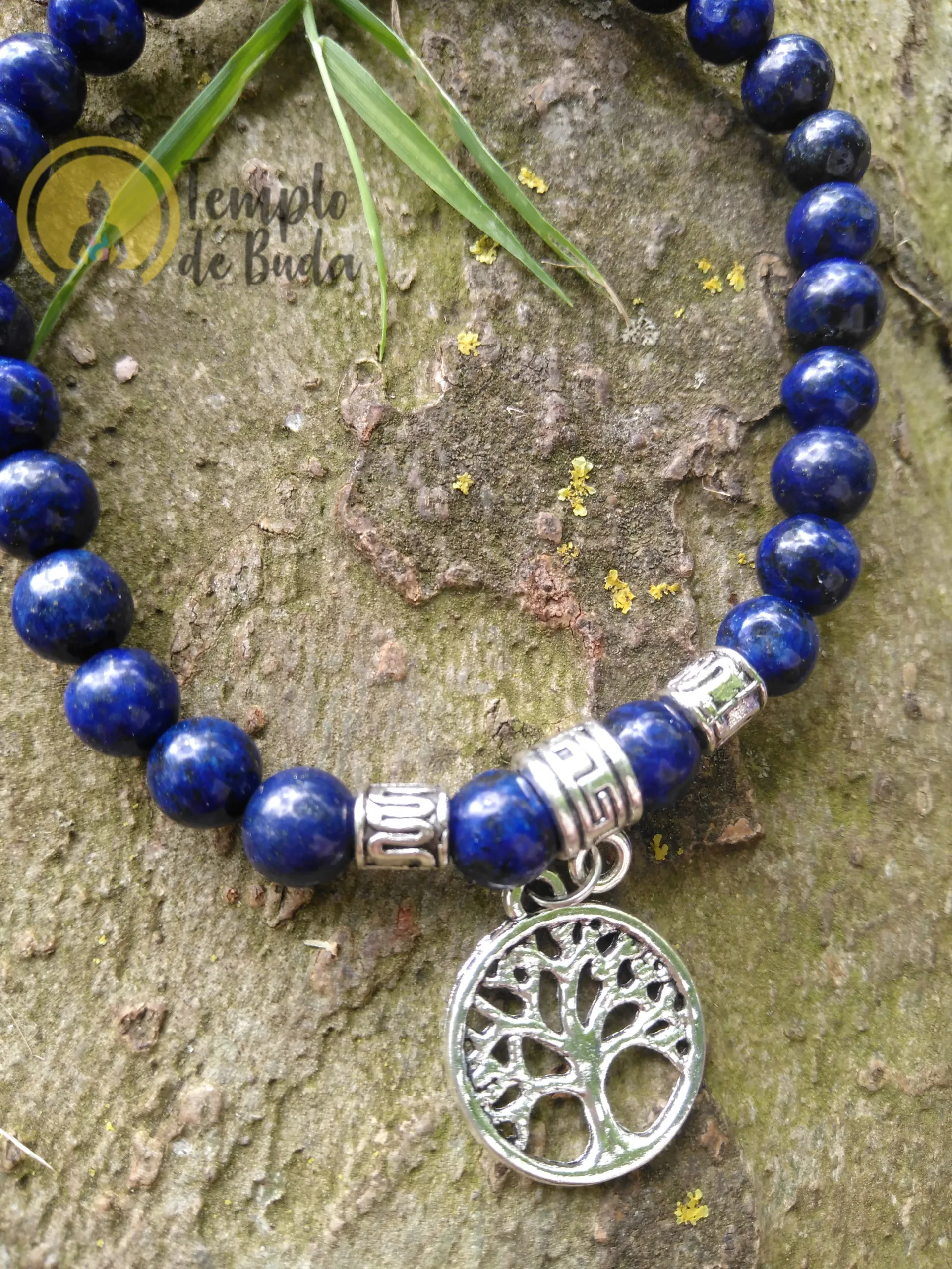 Pulseira Lápis Lazuli com Árvore da Vida