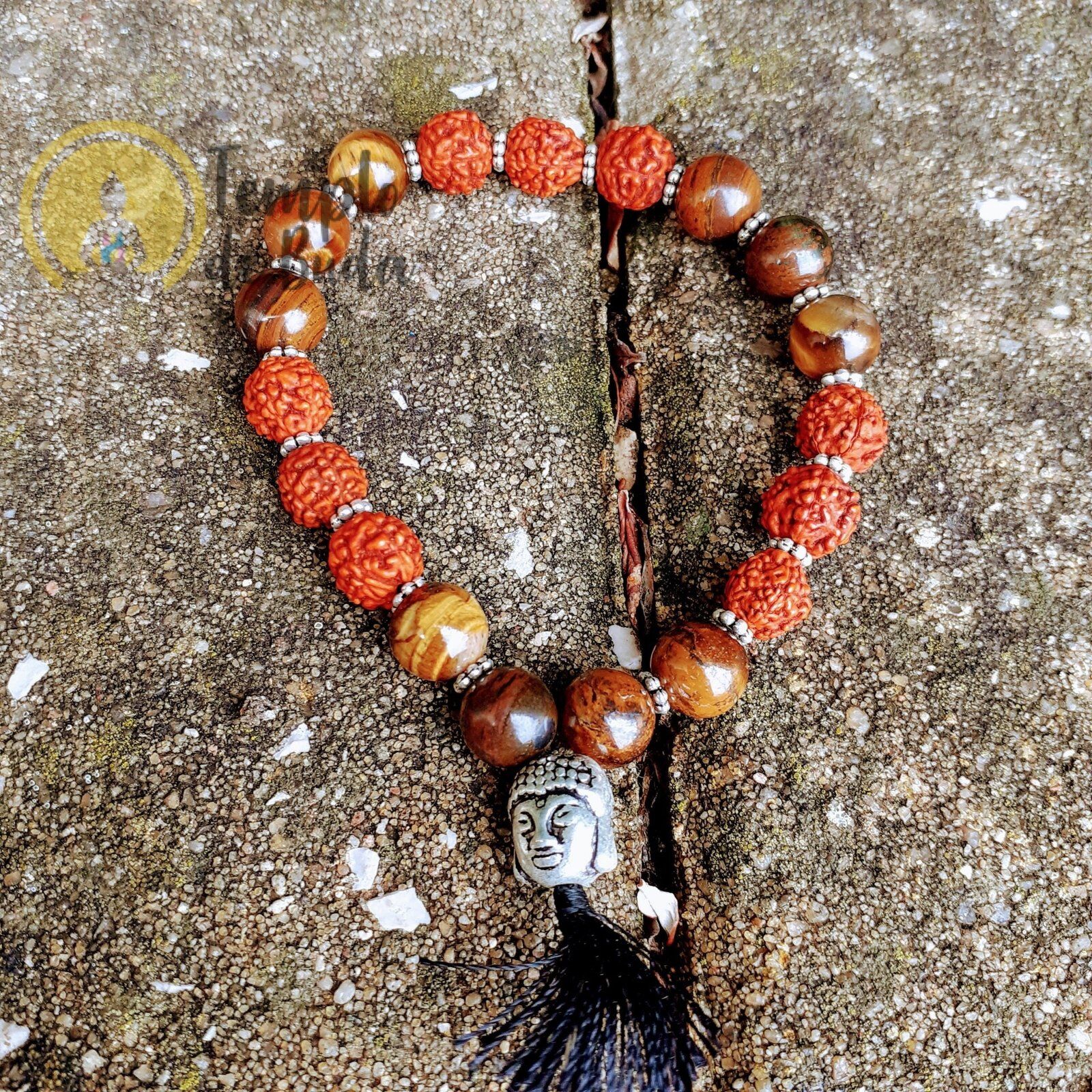 Pulseira Olho de Tigre com Buda