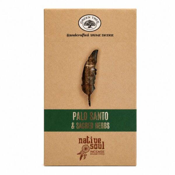 Incenso Natural Native Soul Palo Santo e Sacred Herbs Caixa