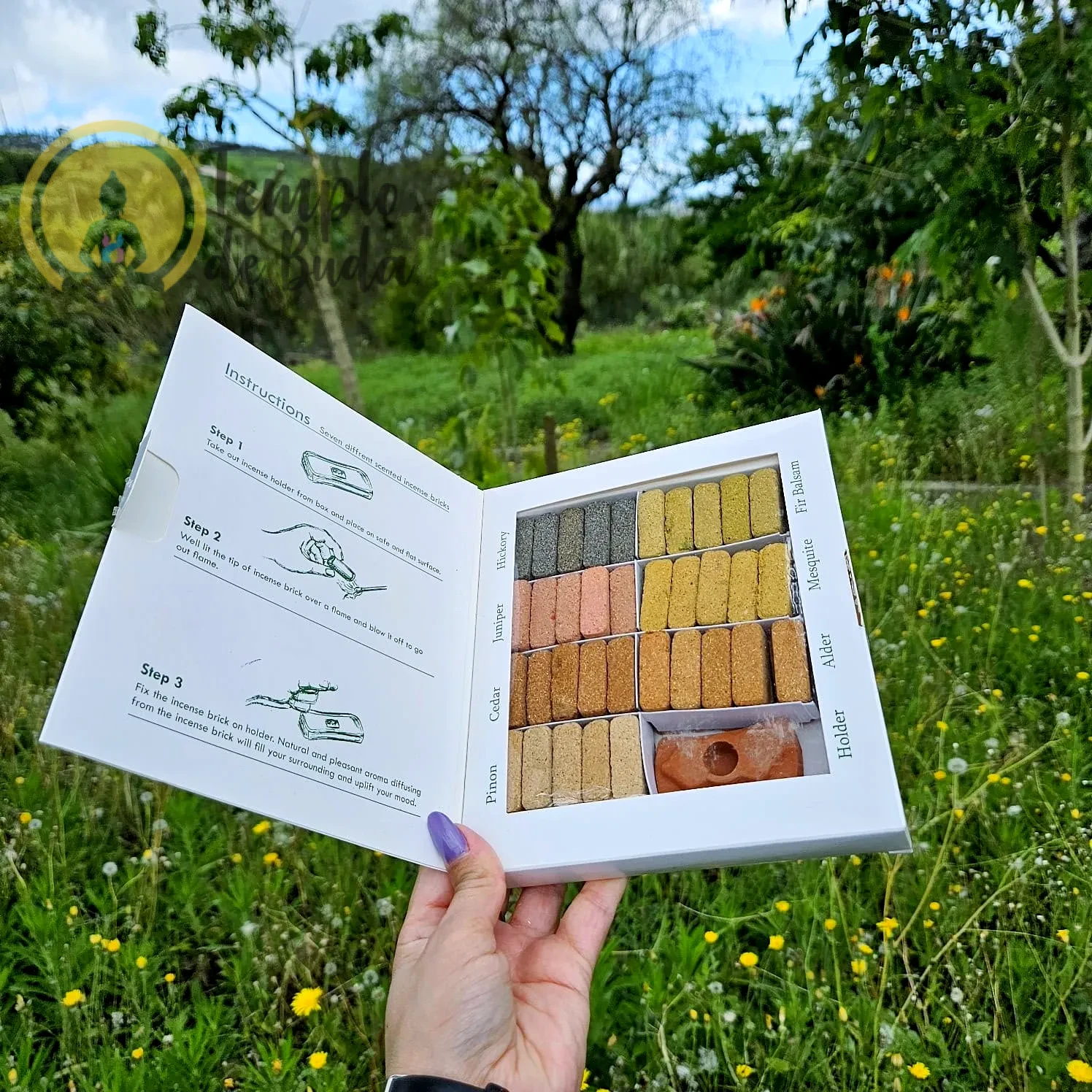 Coleção Ishom de 7 Incensos Naturais dos Himalaias