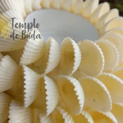 Porta Velas com Conchas