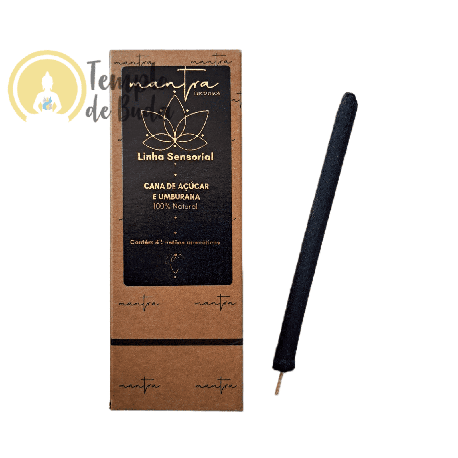 Incenso Mantra Linha Sensorial Cana de Açúcar e Umburana (Tranquilidade) - Vareta/Unidade