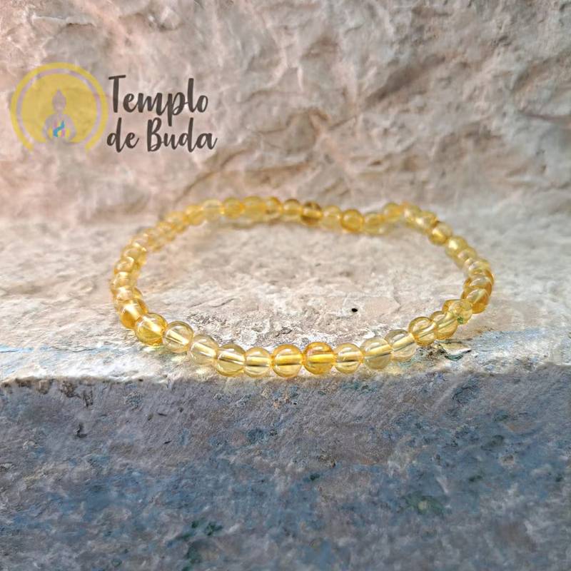 Pulseira de Citrino 4 mm