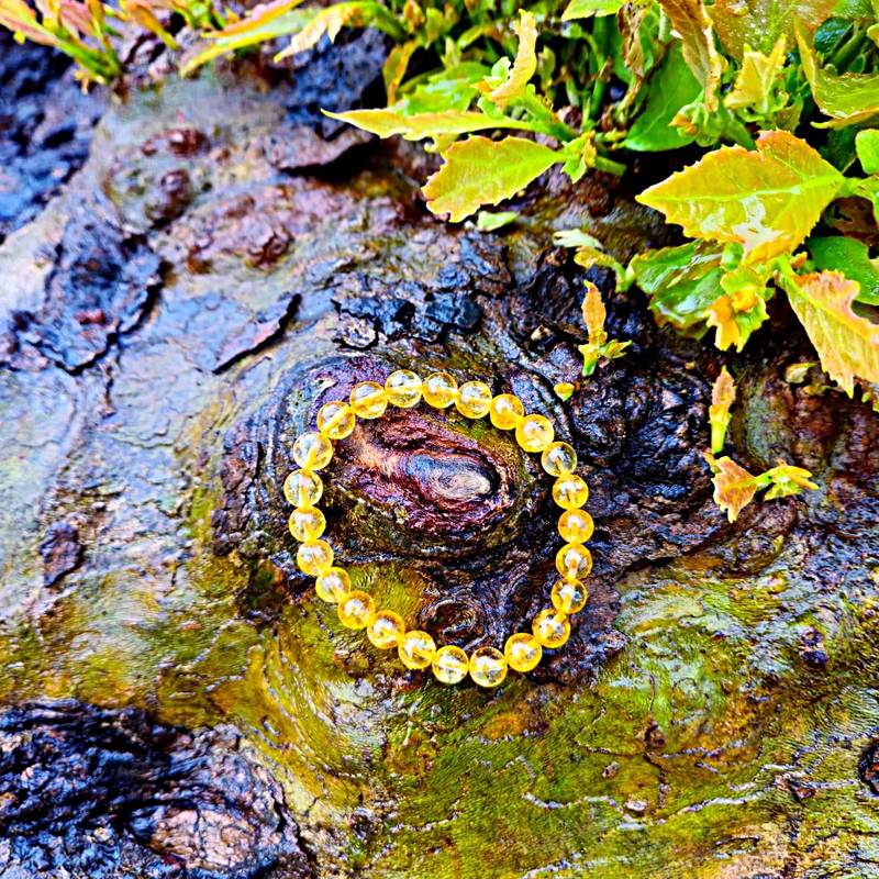 Pulseira de Citrino 8 mm