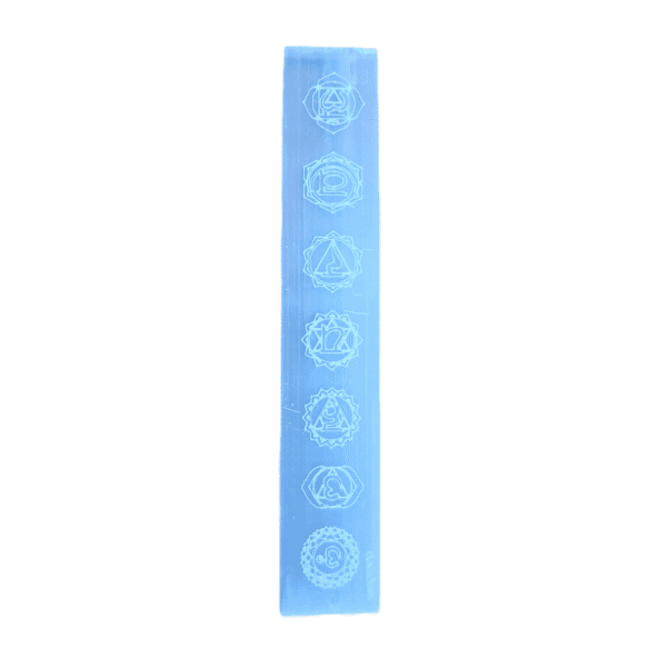 Barra de Selenita com Chakras