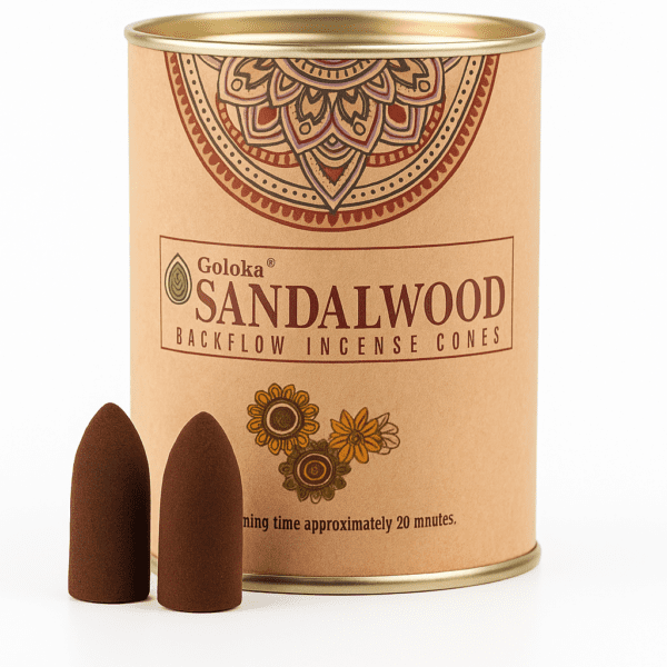 Cones Incenso Cascata Goloka Sandalo