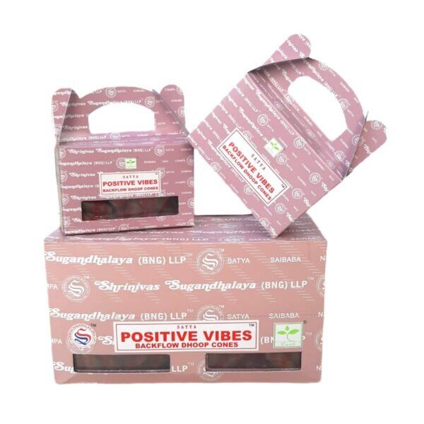 Cones Incenso Cascata Satya Positive Vibes Caixa