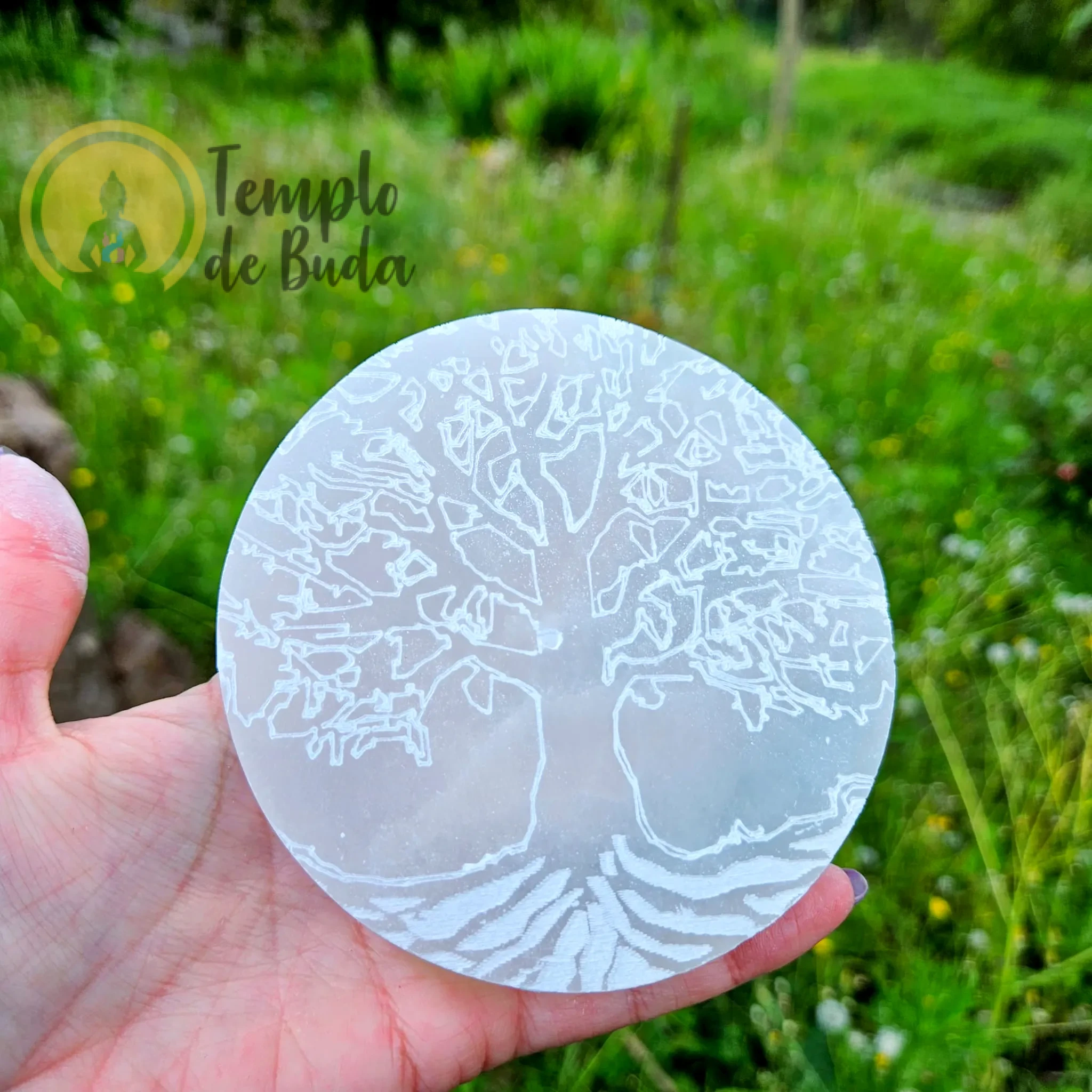 Porta Incenso Selenite Arvore da Vida