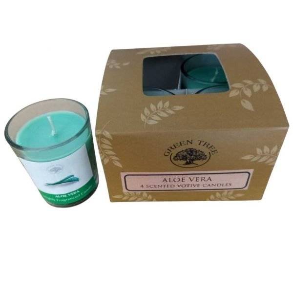 Caixa Vela Copo Perfumado Green Aloé Vera