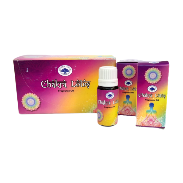 Óleo Essencial Green Three Chakra Lótus Caixa